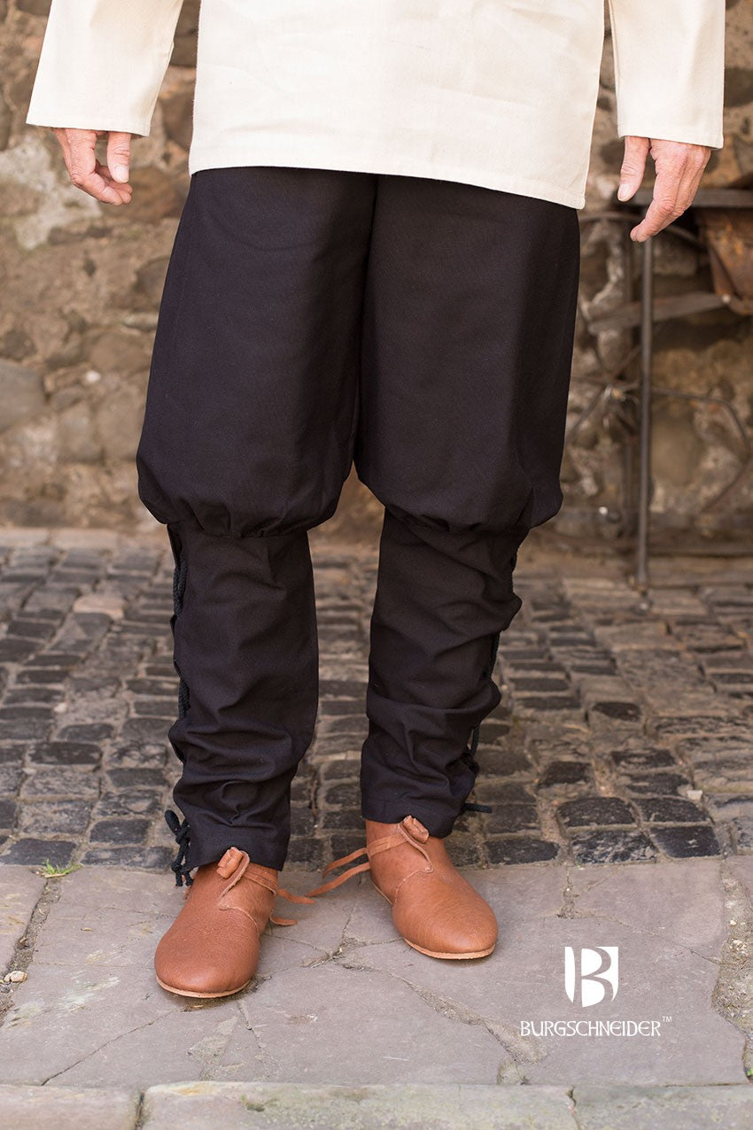 Pantalones medievales Wigbold, negros