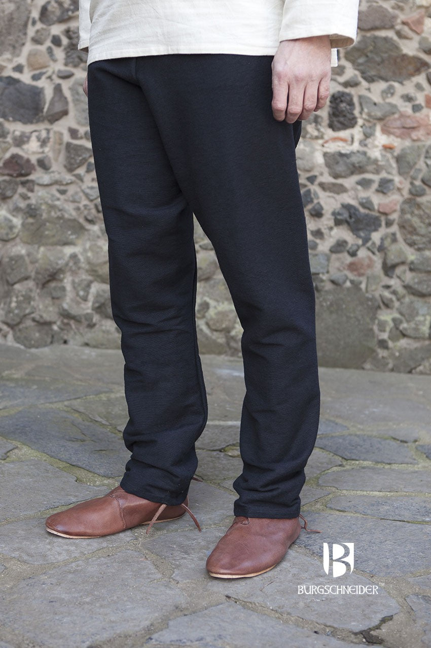 Pantalones medievales Ragnar, negro