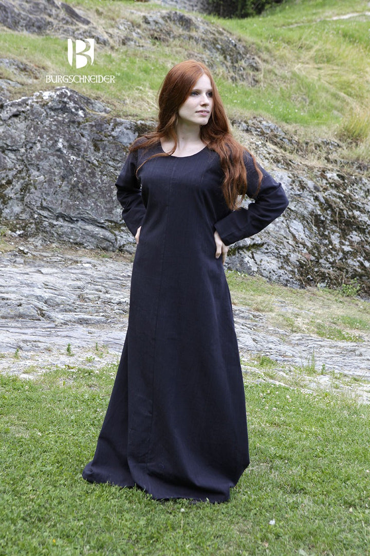 Túnica medieval Freya, negro