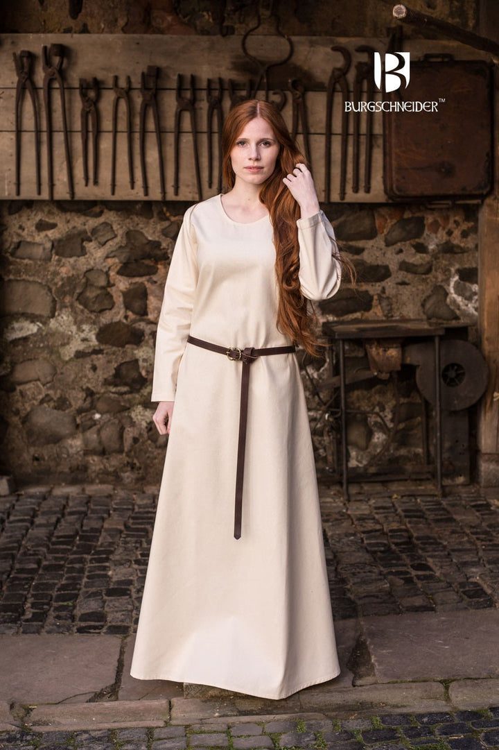 Túnica medieval Freya, crema
