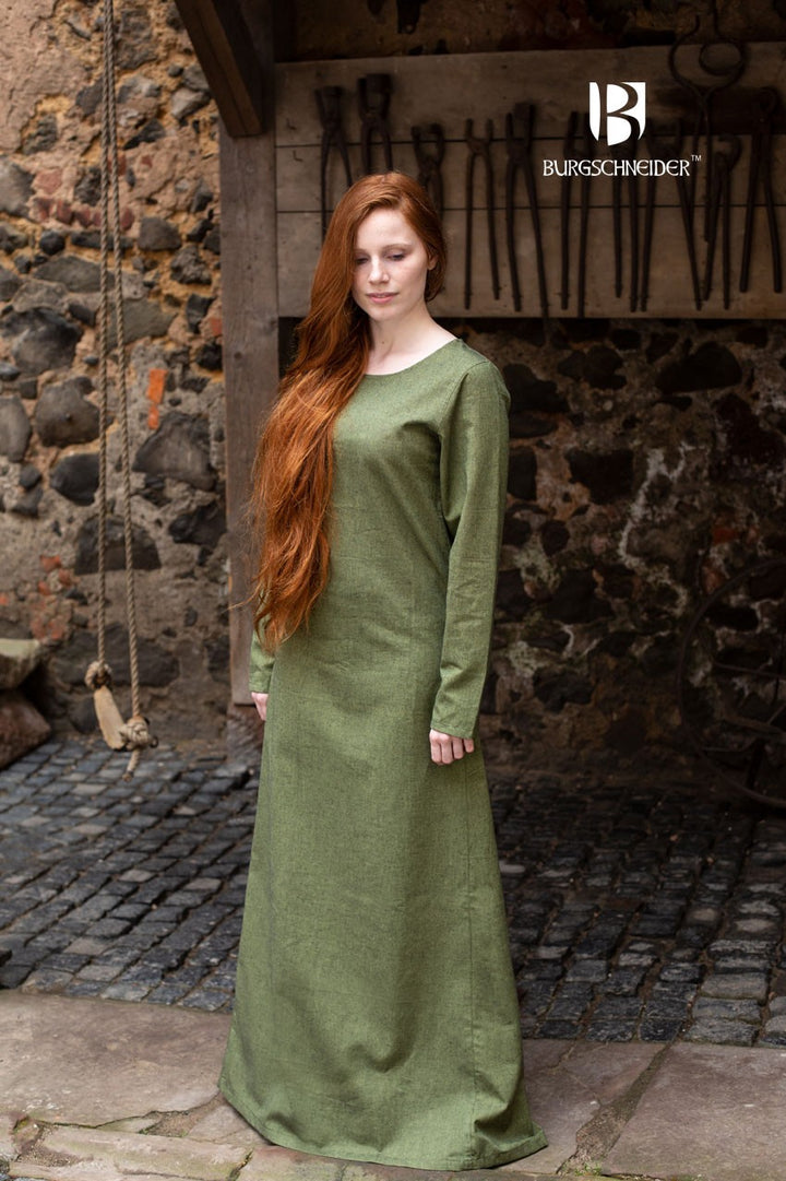 Túnica medieval Freya, verde