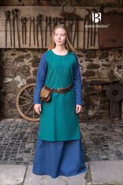 Túnica medieval Freya, azul