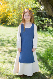 Sobrevesta vikinga Ylva para niñas, azul