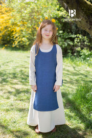 Sobrevesta vikinga Ylva para niñas, azul