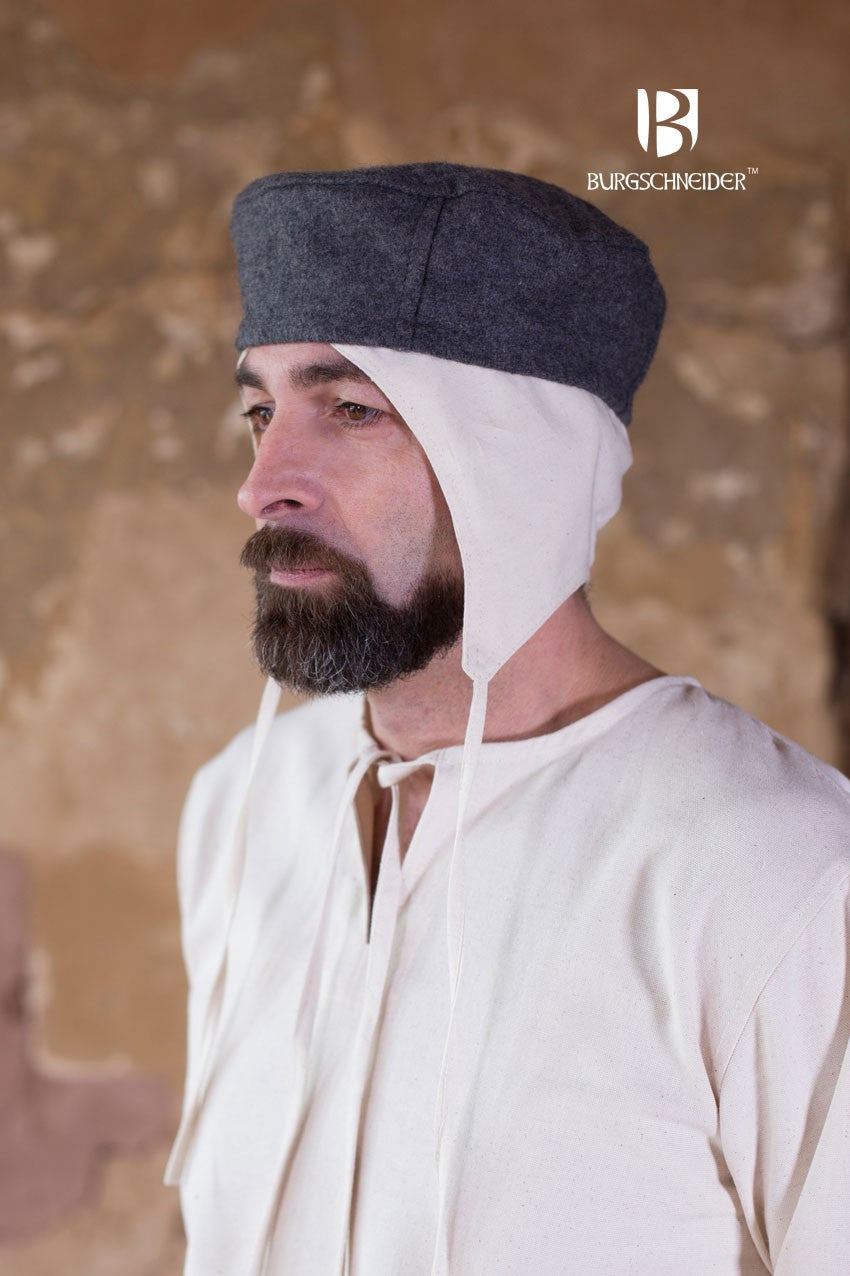 Gorro medieval Hugo, gris