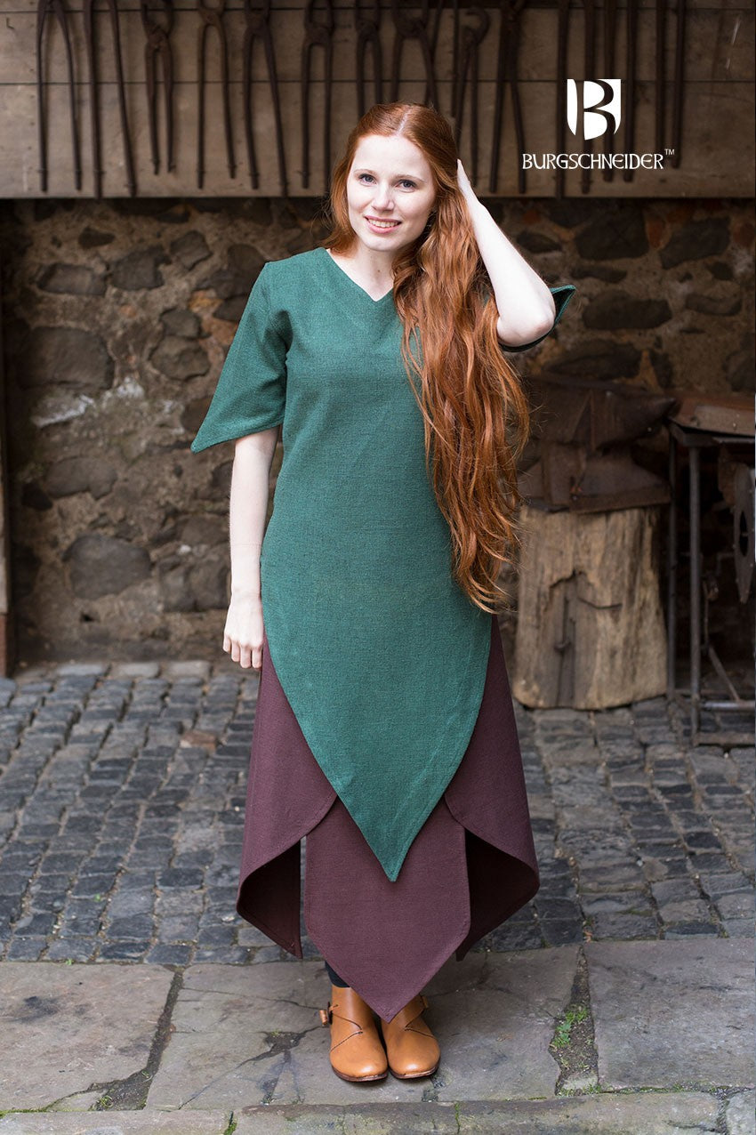 Túnica medieval Laylin, verde