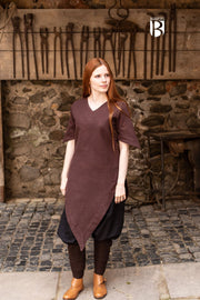 Túnica medieval Laylin, marrón