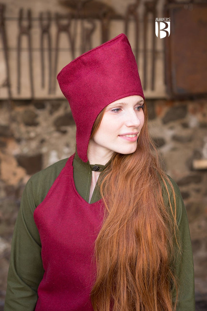 Sombrero de mago Adis, lana roja