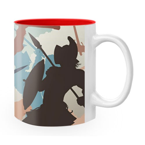 Taza de Cerámica Lucha Gladiadores Romanos