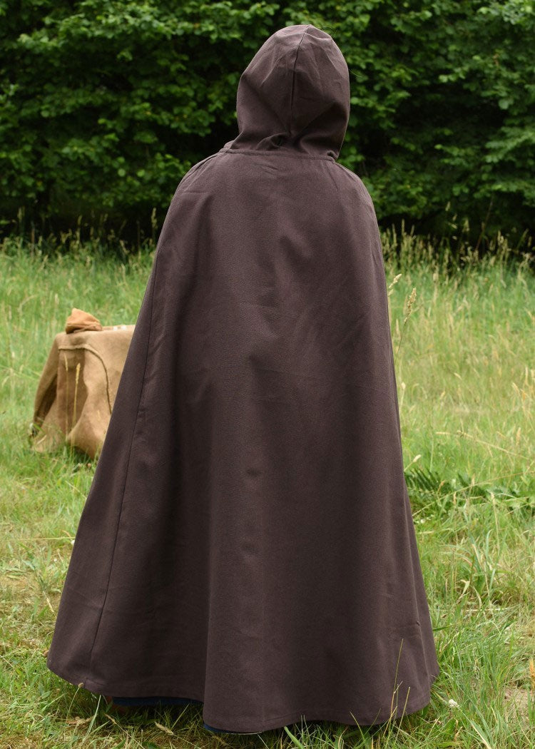 Capa medieval para niños, marrón