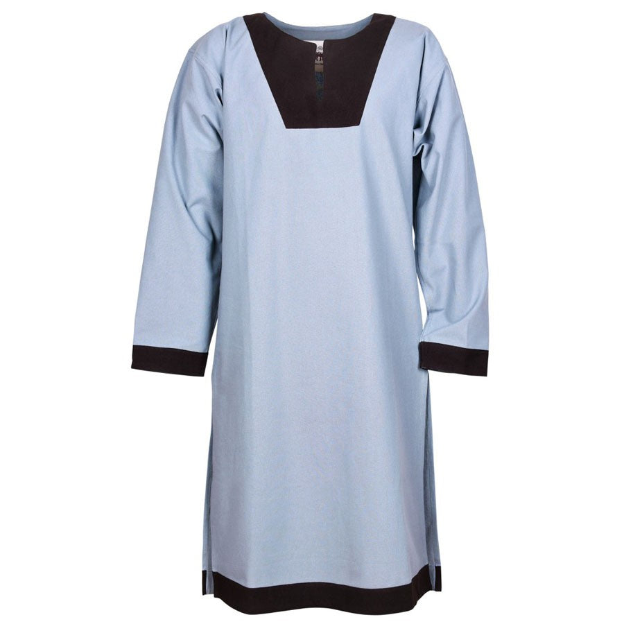 Túnica medieval larga Vallentin, gris