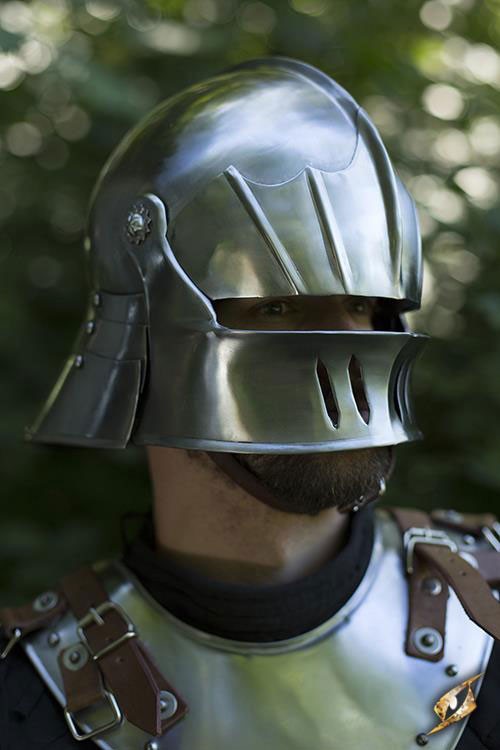 Casco Sallet con visera