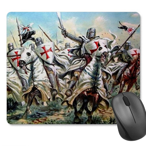 Alfombrilla Ratón Rectangular Caballeros Templarios (23,5x19,5 cm)