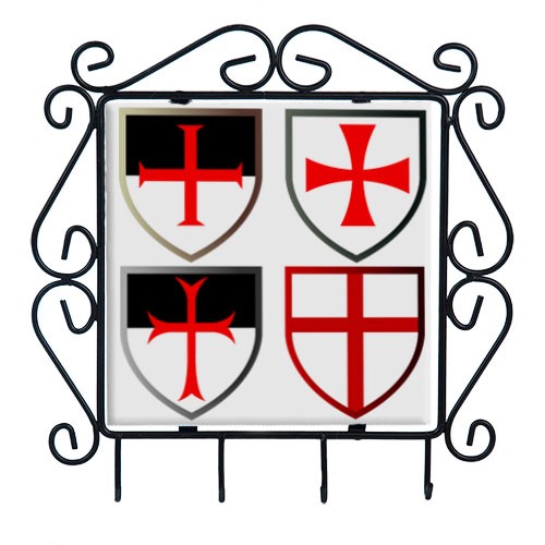 Colgador de llaves con Cruces Templarias