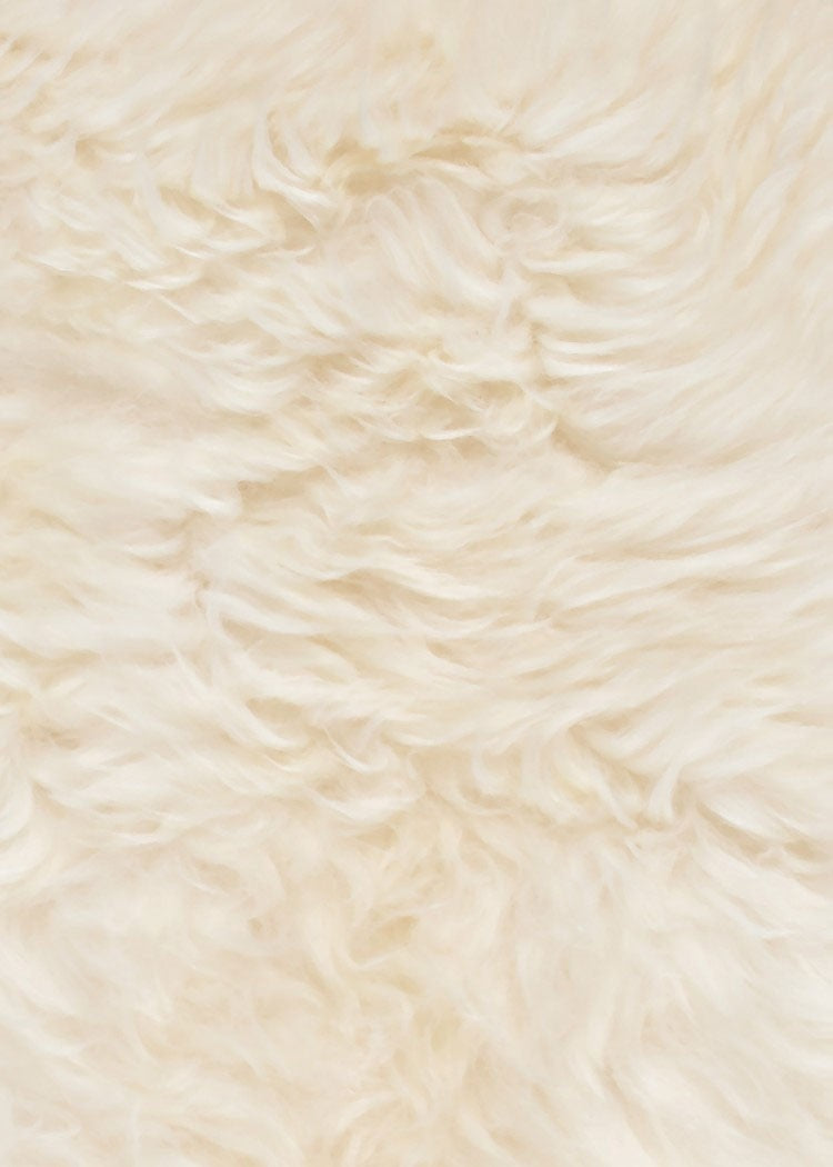 Piel de cordero blanca