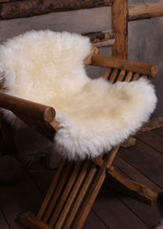 Piel de cordero blanca