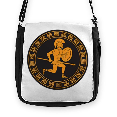 Bolso guerrero griego (26x26 cms.)