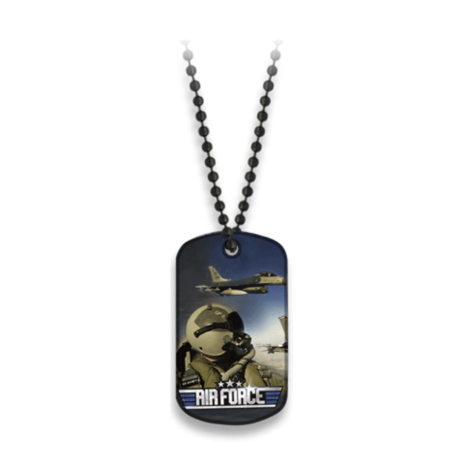 Placa con cadena de bolas Air Force
