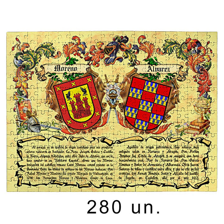 Puzzle Escudos Heráldicos 2 Apellidos