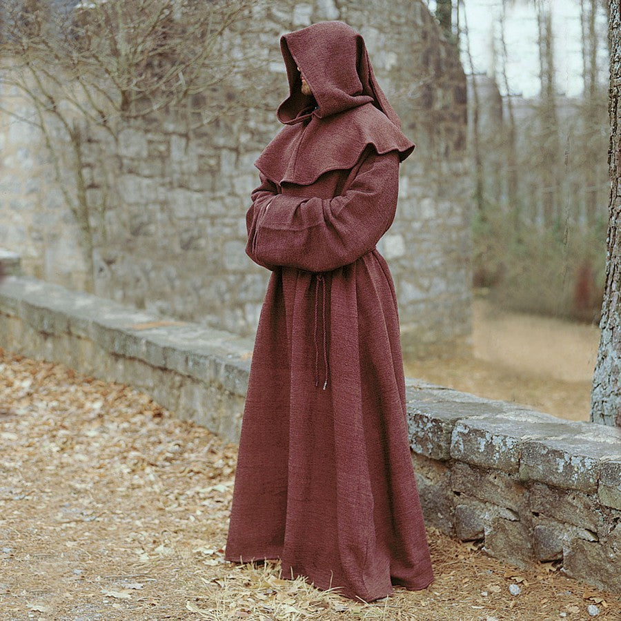 Túnica y Capucha de Monje Medieval