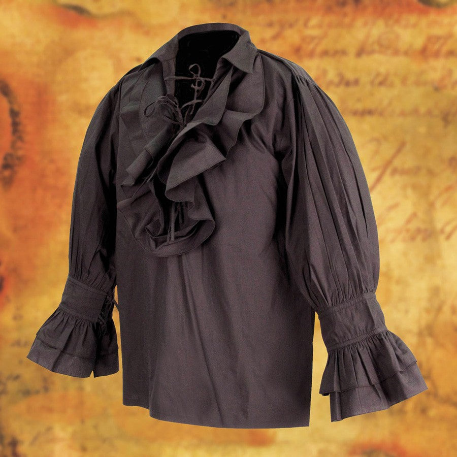 Camisa de pirata ancha con cordones