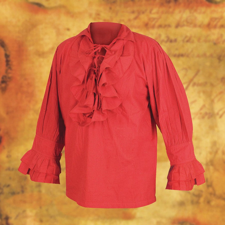 Camisa de pirata ancha con cordones