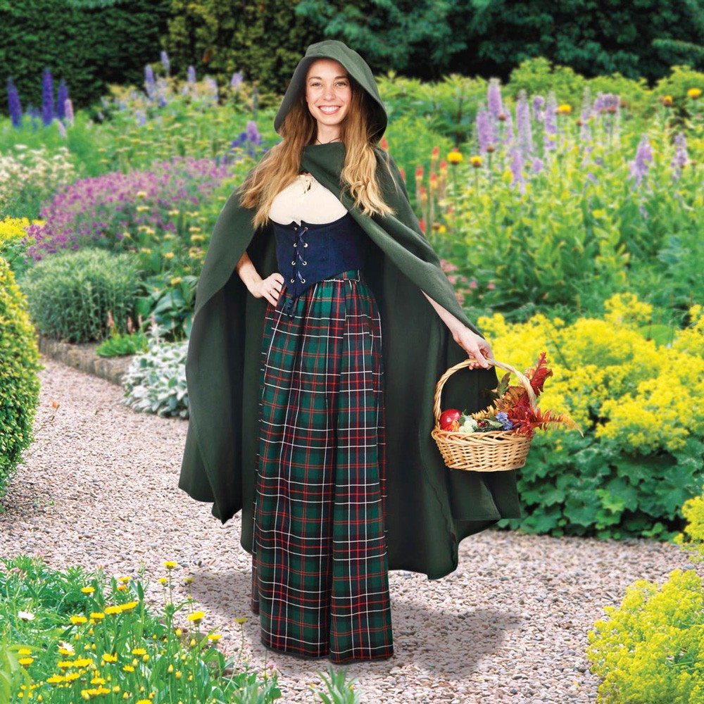 Capa medieval con capucha