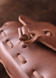 Bolso medieval reversible, cuero de vacuno