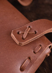 Bolso medieval reversible, cuero de vacuno