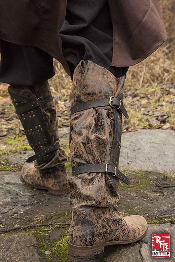 Grebas cuero de soldado medieval