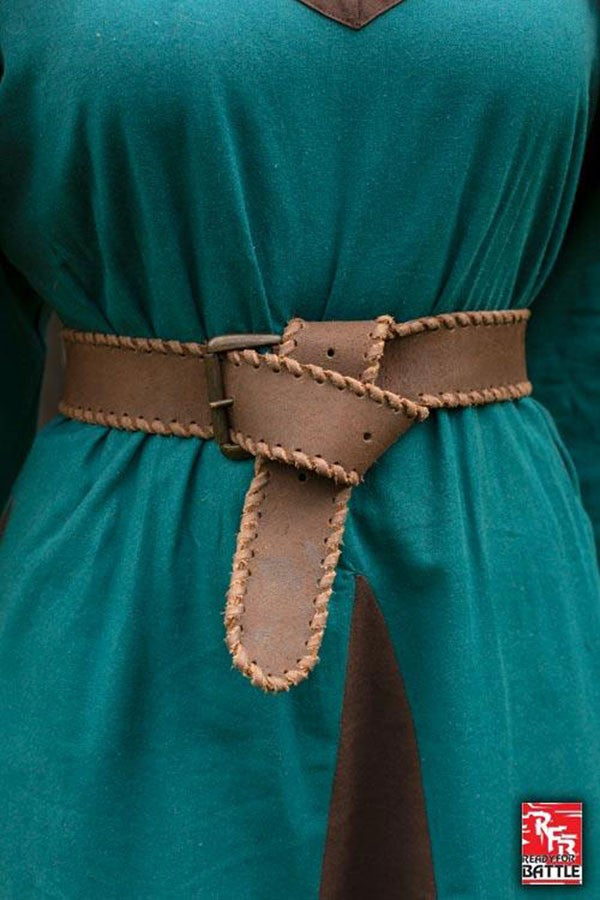 Cinturón medieval cuero, 100 cm.