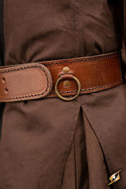 Cinturón medieval con anilla, 120 cm.