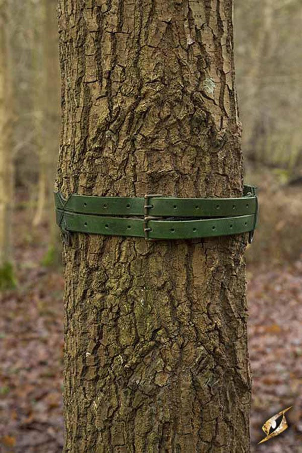 Cinturón medieval doble, 120 cm.