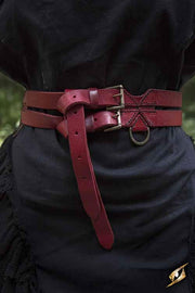 Cinturón medieval doble, 120 cm.