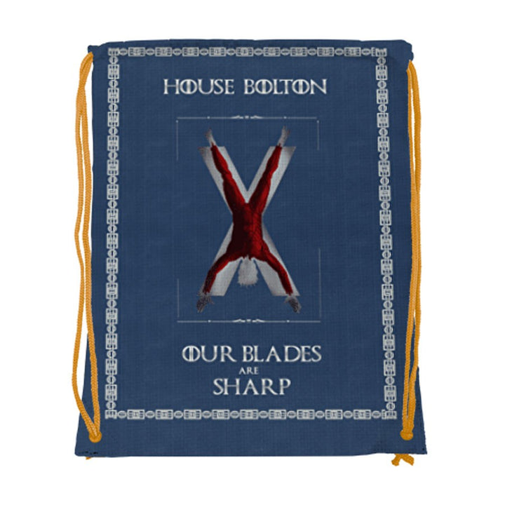 Mochila de cuerdas House Bolton de Juego de Tronos (34x42 cms.)