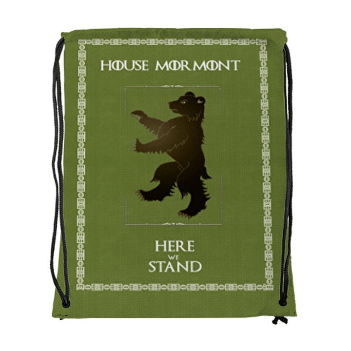 Mochila de cuerdas House Mormont de Juego de Tronos (34x42 cms.)