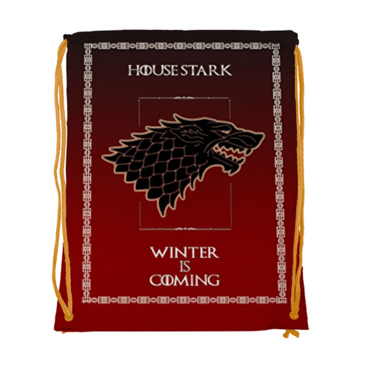 Mochila de cuerdas House Stark de Juego de Tronos (34x42 cms.)