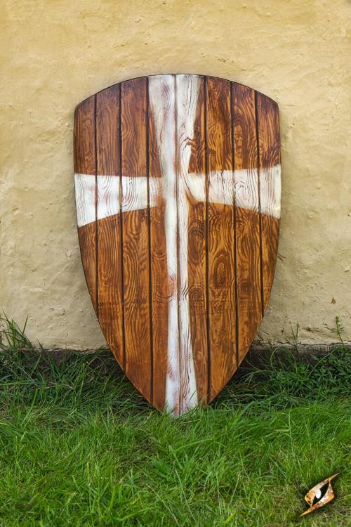 Escudo Cruzados LARP, 90 x 60 cm.