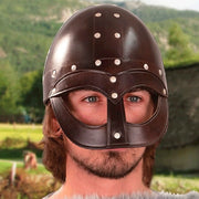 Casco Vikingo Vendel, cuero