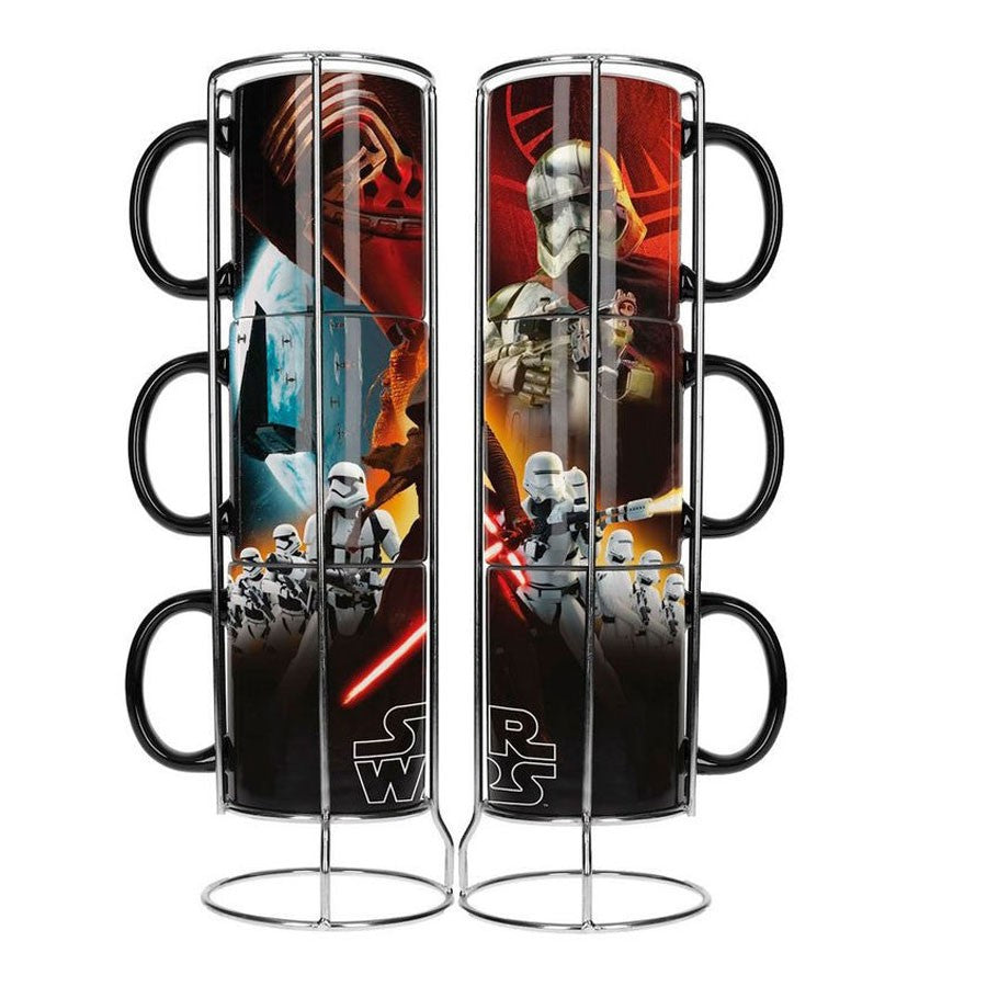 Set de 3 tazas apilables de cerámica Star Wars. Ep7