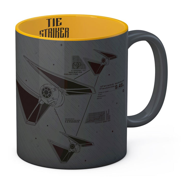 Taza de cerámica Gris-Amarilla Striker de Star Wars