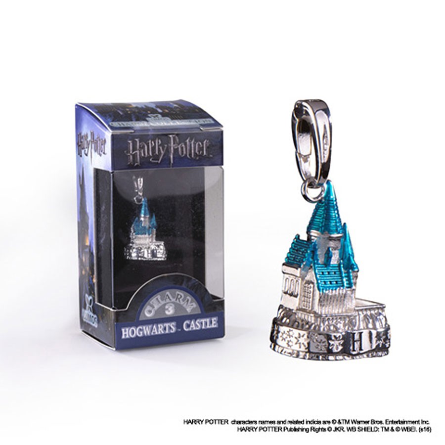 Colgante Hogwarts plateado, Lumos, Harry Potter