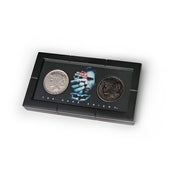 set 2 monedas Harvey Dent de Batman: dos caras con expositor