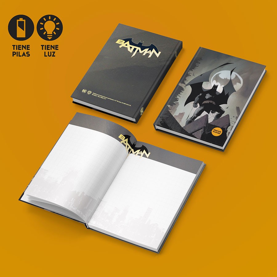 Libreta con Luz Batman Batseñal, DC Comics