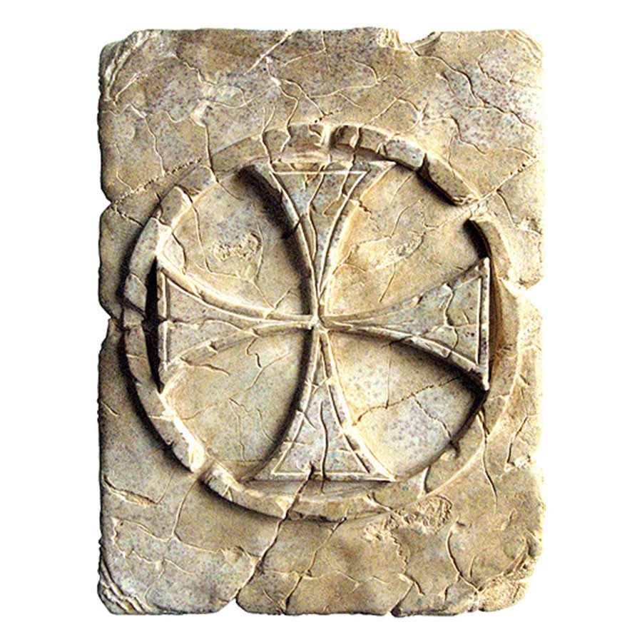Huella Histórica Cruz Templaria, 20 x 15 cm.