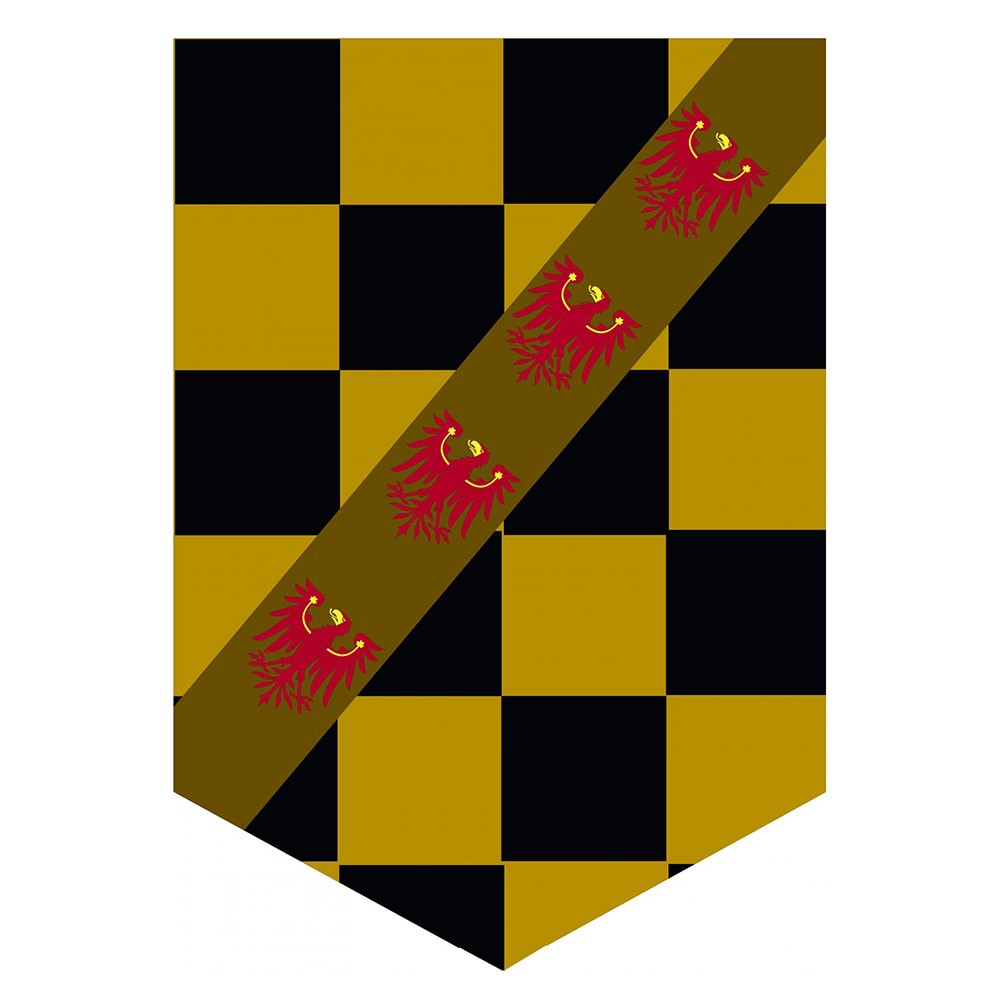 Estandarte Medieval Águila con cuadros