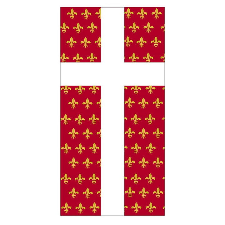 Estandarte Medieval Cruz sobre Flor de Lys