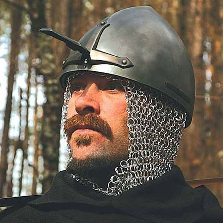 Casco Normando con protector nasal