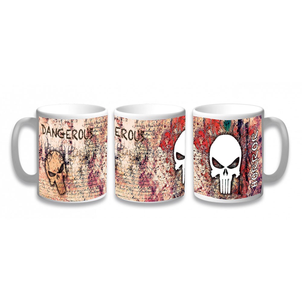 Taza Cerámica Skull Horror