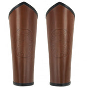 Brazaletes Celtas piel Vegvisir marrones